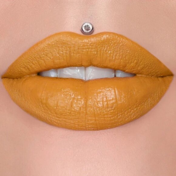 Jeffree Star Velvet Trap Lipstick - Extending The Olive Branch (Mustard) - NWB - Picture 1 of 6